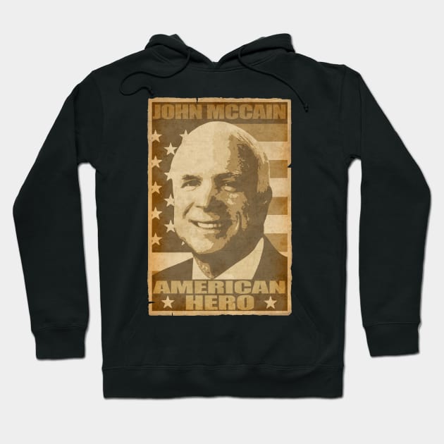 John Mccain American Hero Hoodie by Nerd_art